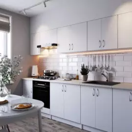 шкаф-стол рабочий кухонный 400х600х848 я1 со столешницей белый