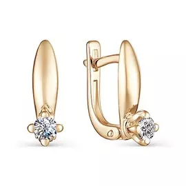 Серьги с английским замком из золота 22958-100