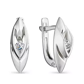 Серьги с английским замком из золота 22967-200