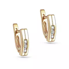 Серьги с английским замком из золота 22-2012-1000
