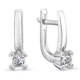 Серьги с английским замком из золота 23028-200