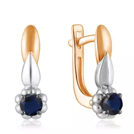 Серьги с английским замком из золота 23083-102