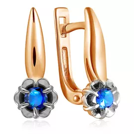 Серьги с английским замком из золота 23091-102