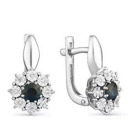 Серьги с английским замком из золота 23102-202