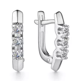 Серьги с английским замком из золота 23134-200