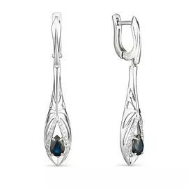 Серьги с английским замком из золота 23136-202