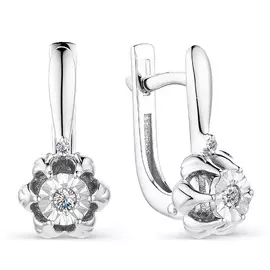 Серьги с английским замком из золота 23155-200