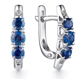 Серьги с английским замком из золота 23208-202