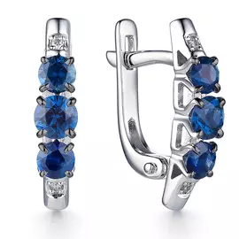 Серьги с английским замком из золота 23208-Е02
