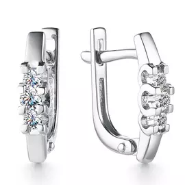 Серьги с английским замком из золота 23248-200