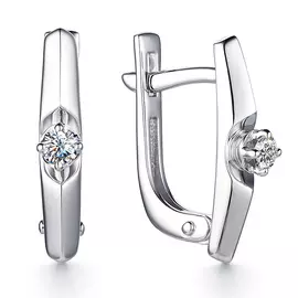 Серьги с английским замком из золота 23253-200