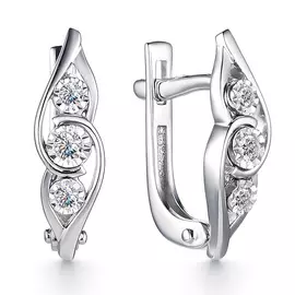 Серьги с английским замком из золота 23260-200