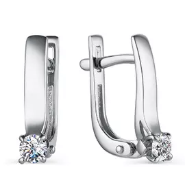 Серьги с английским замком из золота 23281-200