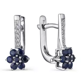Серьги с английским замком из золота 23282-202
