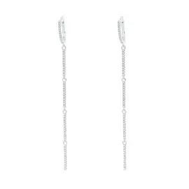 Серьги с английским замком из серебра CZ-E01154-X-W-X-X-W