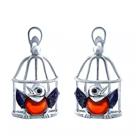 Серьги с английским замком из серебра SE2282_SR_AG_LP_001_WG