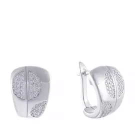 Серьги с английским замком из серебра SE32982-BW_SR_001_WG