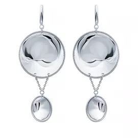 Серьги с английским замком из серебра SY-365479-E_SR_WG