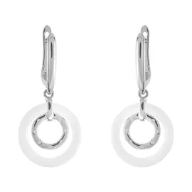 Серьги с английским замком из серебра TC-E00988-W-W-X-X-W