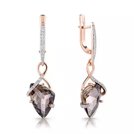Серьги с английским замком из золота 021448РКЦ