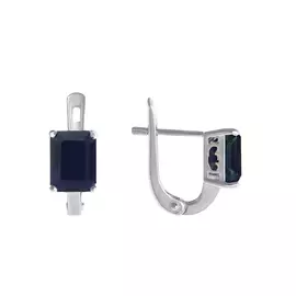 Серьги с английским замком из серебра E-DRGR00555-SP