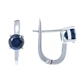 Серьги с английским замком из серебра E-DRGR00556-SP