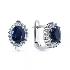 Серьги с английским замком из серебра E-DRGR00608-SP