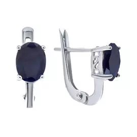 Серьги с английским замком из серебра E-DRGR00684-SP