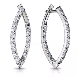 Серьги с английским замком из золота 08367