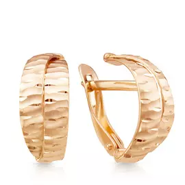 Серьги с английским замком из золота 08-1523