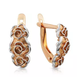 Серьги с английским замком из золота 08-1549