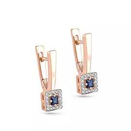 Серьги с английским замком из золота 12-01023-1100