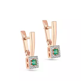 Серьги с английским замком из золота 12-01023-1200