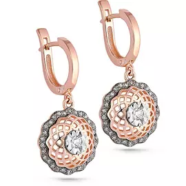 Серьги с английским замком из золота 12-01039-1000