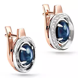 Серьги с английским замком из золота 12-01078-1400
