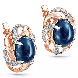 Серьги с английским замком из золота 12-01087-1400