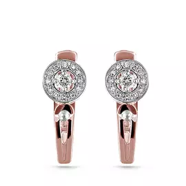 Серьги с английским замком из золота 12-01207-1000