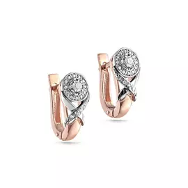Серьги с английским замком из золота 12-01213-1000
