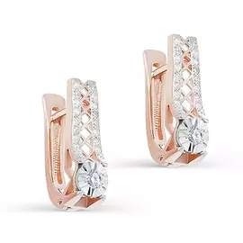 Серьги с английским замком из золота 12-01342-1000
