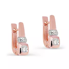 Серьги с английским замком из золота 12-01389-1000