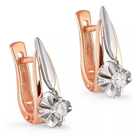 Серьги с английским замком из золота 12-0298-1000