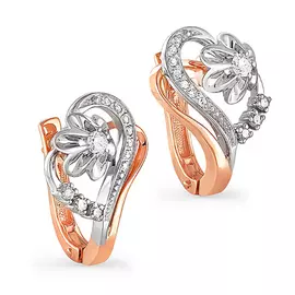 Серьги с английским замком из золота 12-0328-1000