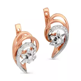 Серьги с английским замком из золота 12-0337-1000