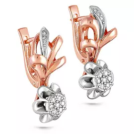 Серьги с английским замком из золота 12-0348-1000