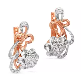 Серьги с английским замком из золота 12-0350-1000