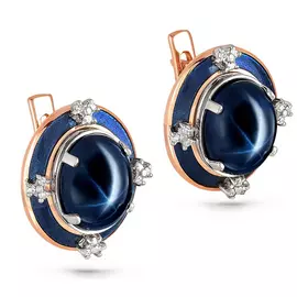 Серьги с английским замком из золота 12-0396-1407