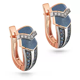 Серьги с английским замком из золота 12-0416-2703