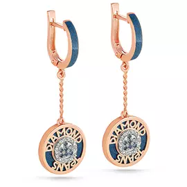 Серьги с английским замком из золота 12-0437-2703