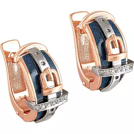 Серьги с английским замком из золота 12-0449-1003