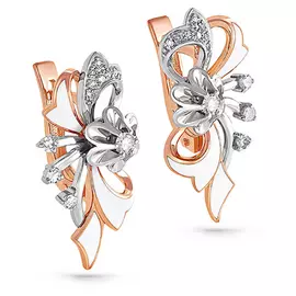 Серьги с английским замком из золота 12-0491-1010